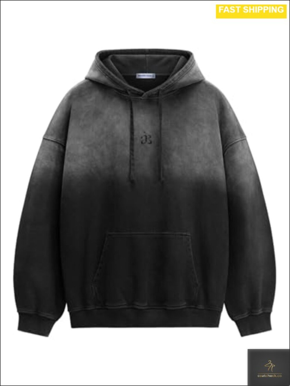 Oversized Heavyweight Cotton Acid Wash Hooded Sweatshirt Pullover Streetwear